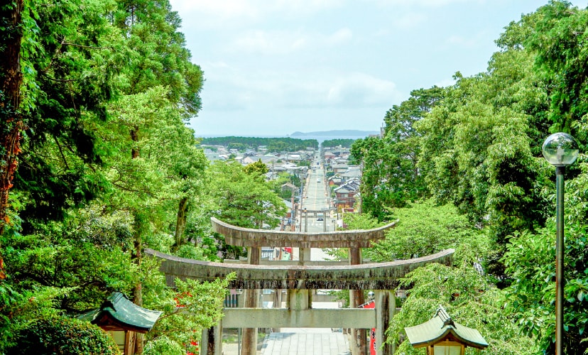 宮地嶽神社参道 — 福津市